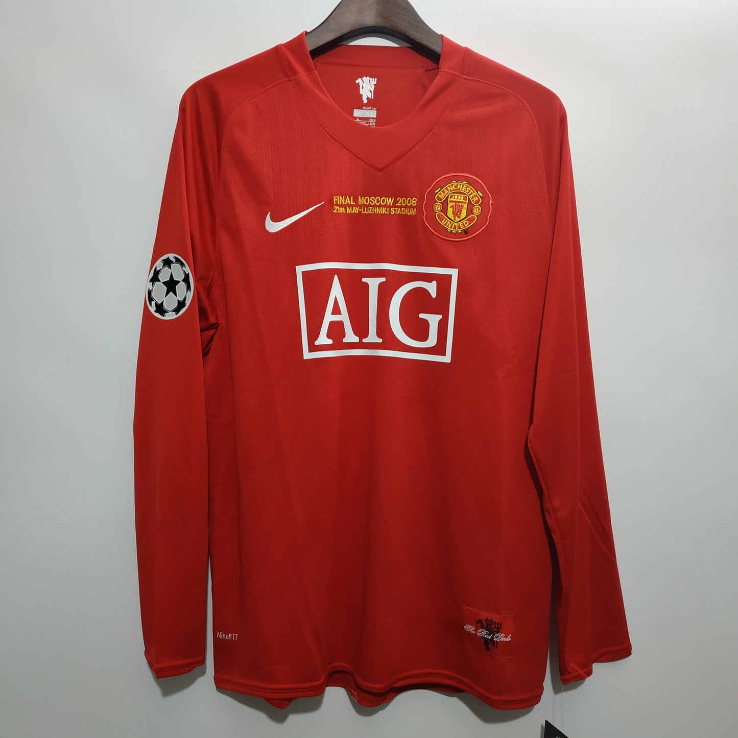 Giggs #11 |Manchester United Home 07/08 UCL Long Sleeve