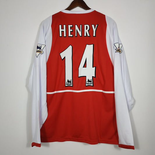 Henry #14 |Arsenal Home 02/03 Long Sleeve